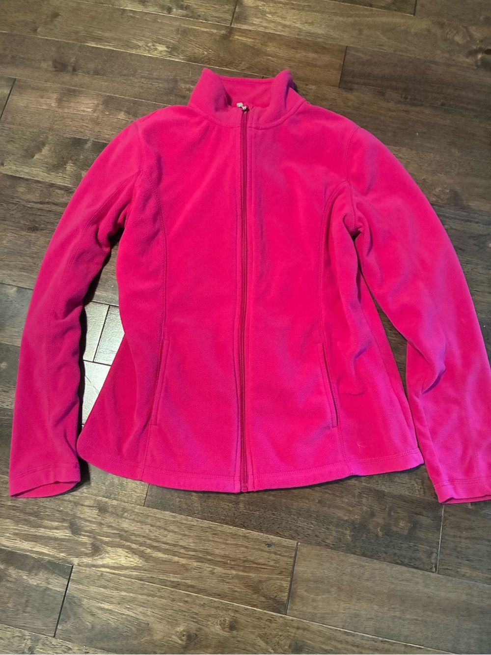Women's Danskin Now Pink Full-Zip Fleece Jacket. Size M.
